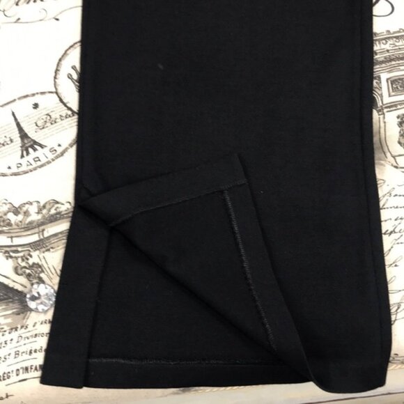 St. John Collection Milano Knit Side Slit Crop Pants - Picture 5 of 12